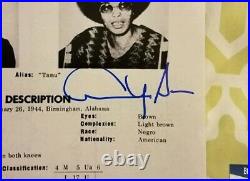 Angela Davis signed FBI Most Wanted 11x14 photo Beckett COA Q53660 Black Panther