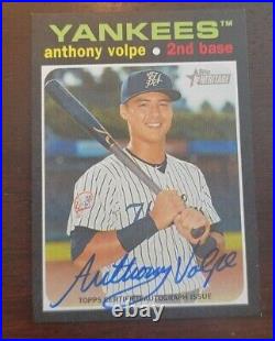 Anthony Volpe 2020 Topps Heritage Minor League Rookie Auto RC #ROA-AVO JS19