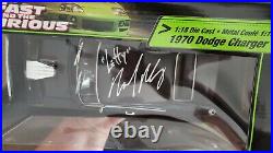 Authentic Letty Autographed The Fast and The Furious 1970 Dodge Charger 118