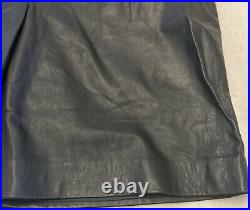 Autograph 12 Real Soft Leather Black Shorts With Pockets And Pleats. W16 L20