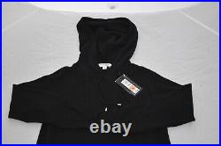 Autograph M&S Black 100% Pure Cashmere Jumper Hoody Hoodie Womens Small NEW