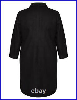 Autograph Woven Two Button Long Melton Coat Womens Plus Size 14 Clothing