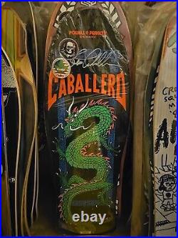 Autographed Black Light Steve Cabellero Skateboard Deck