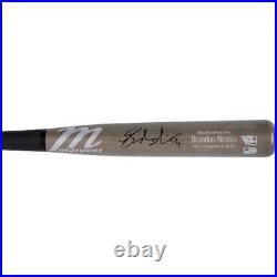Autographed Brandon Nimmo Mets Game Used Bat Fanatics Authentic COA