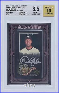 Autographed Derek Jeter Yankees Baseball Slabbed Card Item#13400930 COA