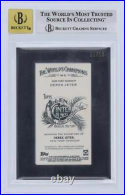 Autographed Derek Jeter Yankees Baseball Slabbed Card Item#13400930 COA