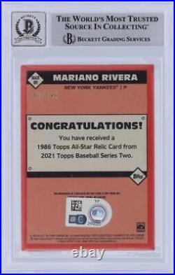 Autographed Mariano Rivera Yankees Baseball Slabbed Card Item#13478963 COA