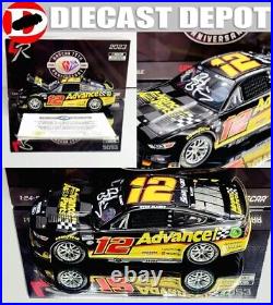 Autographed Ryan Blaney 2023 Advance Auto Parts Next Gen Mustang 1/24 Action