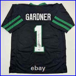 Autographed/Signed Ahmad Sauce Gardner New York Black Jersey Beckett BAS COA #2