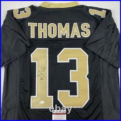 Autographed/Signed MICHAEL THOMAS New Orleans Black Football Jersey JSA COA Auto