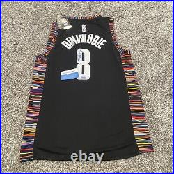 Autographed Spenser Dinwiddie Brooklyn Nets Black jersey size 50. New with tags