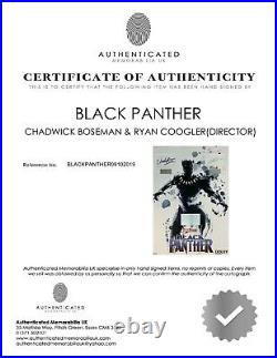 BLACK PANTHER CHADWICK BOSEMAN film hand signed mounted frame NEW