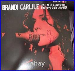 BRANDI CARLILE Live at Benaroya Hall SIGNED AUTOGRAPHED NEW Never Played