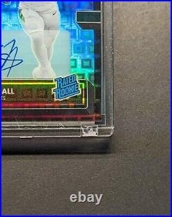 BREECE HALL Rookie Auto 2022 Optic Black Pandora Holo Prizm SP /25 RC