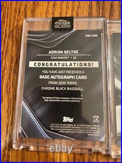 Baseball Card Autograph Lot Topps Chrome Black