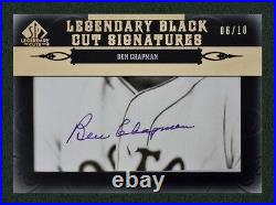 Ben Chapman 2011 Sp Legendary Cuts 06/10 Cut Black Signatures Auto Autographed