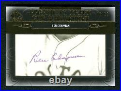 Ben Chapman 2011 Sp Legendary Cuts 06/10 Cut Black Signatures Auto Autographed