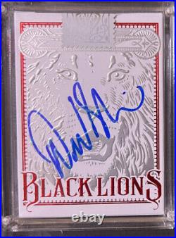 Black Lions Red Edition Playing Cards Signed Autographed by David Blaine