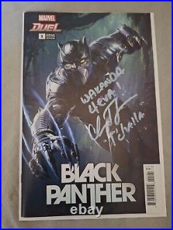 Black Panther #1 Variant Cover PSA authenticated AUTOGRAPHED by Christopher