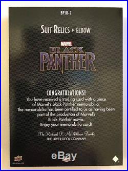 Black Panther 2018, Suit Relic Elbow BPSR-E Redemption Card