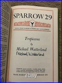 Black Sparrow Press 25-36 Autographed Edition Signed Ltd. Ed. Bukowski New