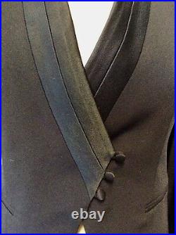 Brand New Marks & Spencer Autograph Black Tuxedo Trouser Suit Size 8/10