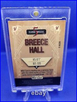 Breece Hall 2022 Wild Card 5 Card Draw Vintage Rookie Auto 1/1