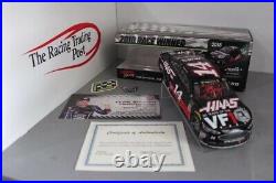 CLINT BOWYER 2018 FORD FUSION HAAS VF1 MICHIGAN WIN AUTOGRAPHED DIECAST WithCOA