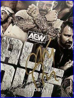 CM Punk Autograph Signature AEW Chicago Fanfest All Out PPV Poster Print Rare