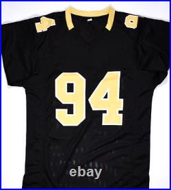 Cameron Jordan Autographed Black Pro Style Jersey-Beckett Hologram Black