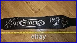 Cardillo Leather Weightlifting Belt Size Large Autographed By Two Mr. Olympia