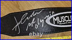 Cardillo Leather Weightlifting Belt Size Large Autographed By Two Mr. Olympia