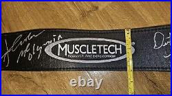 Cardillo Leather Weightlifting Belt Size Large Autographed By Two Mr. Olympia