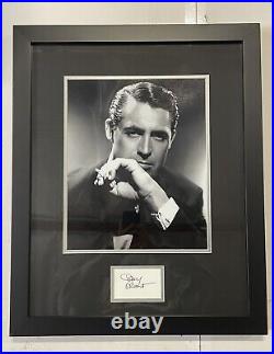 Cary Grant Portrait Framed With Autograph