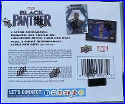 Chadwick Boseman Upper Deck 2018 Marvel Black Panther Movie Sealed Card Box! Wow