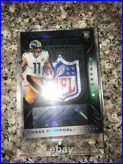 Chase Claypool Rookie card auto graph, and patch 1/1