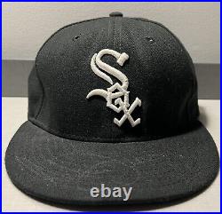 Chicago White Sox New Era 59Fifty Autographed Fitted Cap Hat Adult 7 1/8 Black