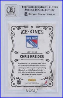Chris Kreider New York Rangers Autographed 2012-13 Panini Black Item#12731800