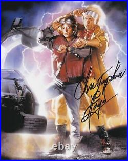 Christopher Lloyd signed in Black 10x8