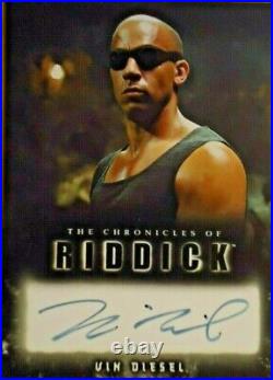 Chronicles Of Riddick MOVIE Pitch Black Vin Diesel Auto/Autograph On Card RARE