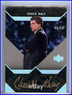 Chuck Daly 2007-08 UD Black Auto Autograph Pistons Coach #AU-CD 43/50