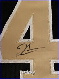 DEREK CARR Signed NEW ORLEANS SAINTS NFL BLACK CUSTOM JERSEY COA Auto