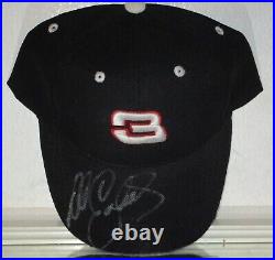 Dale Earnhardt Autographed #3 Black Hat Awesome