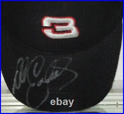 Dale Earnhardt Autographed #3 Black Hat Awesome