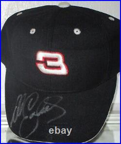 Dale Earnhardt Autographed #3 Black Hat Awesome