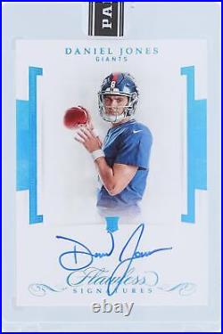 Daniel Jones New York Giants Autographed 2019 Panini Flawless Black