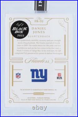 Daniel Jones New York Giants Autographed 2019 Panini Flawless Black