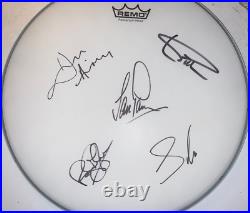 Deep Purple Signed 14 Remo Drumhead Jsa Coa New Line Up Autographed By Five X5