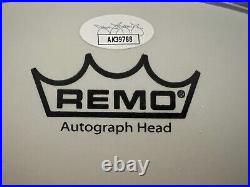 Deep Purple Signed 14 Remo Drumhead Jsa Coa New Line Up Autographed By Five X5