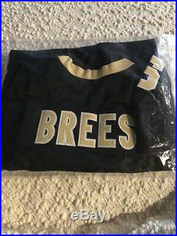 Drew Brees Autographed New Orleans Saints Custom Black Jersey With COA No Reserve